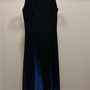 Cache Black and Blue Maxi Dress